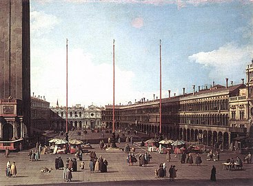 La place Saint-Marc vers l'église San Geminiano, vers 1735 Galerie nationale d'Art ancien (Rome)