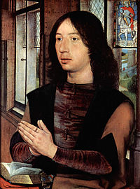 « Portrait de Maarten van Nieuwenhove », panneau droit du diptyque.