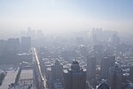 Smog in Harbin, China