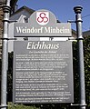 Hinweistafel Eichhaus Minheim