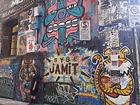 Hosier Lane in 2020