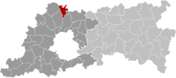 Kapelle-op-den-Bos läge i provinsen Flamländska Brabant