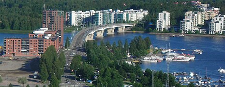 Le pont de Kuokkala et le port.