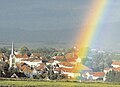 Orchamps-Vennes hinter dem Regenbogen