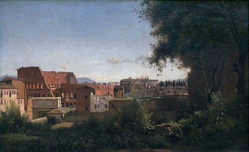 Le Colisée vu des jardins Farnèse, 1826.