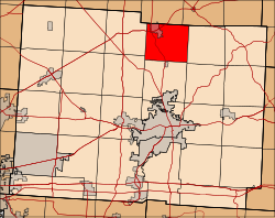 Location in Licking County