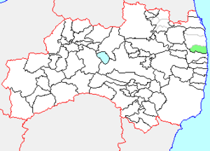 小高町の県内位置図