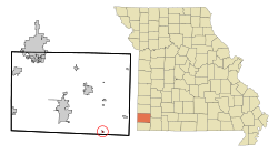 Location of Stella, Missouri