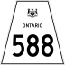 Highway 588 marker