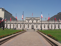 View of Palacio de La Moneda