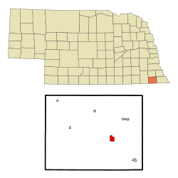 Location of Pawnee City, Nebraska