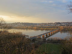 Vu de la citadelle de Champtoceaux.