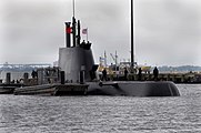 Portuguese Submarine NRP Tridente (S160) at Naval Station Norfolk.