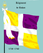 Drapeau d'ordonnance du régiment de Rohan.