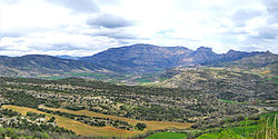 Landscape of the region at the Isábena Valley.