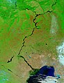 Satellite image of the Volga