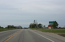 Looking north at Shirley