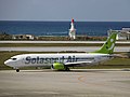 ソラシドエアのボーイング 737-400 JA734H（那覇空港）