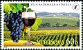 Timbre moldave célébrant les vignobles du pays.