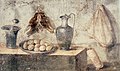 Image 32Eggs, thrushes, napkin, and vessels (wall painting from the House of Julia Felix, Pompeii) (from Culture of ancient Rome)