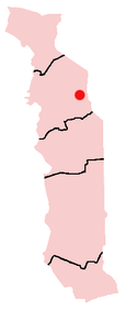 Location of Kara in Togo