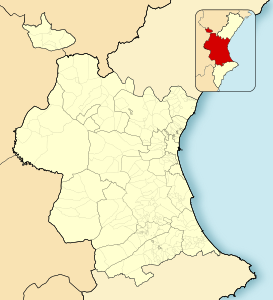 Cova Santa de Vallada ubicada en Provincia de Valencia