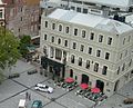 Warner's Hotel in 2007 including the beer garden before construction of the Novotel began