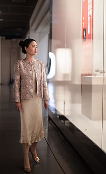 Wei Ren in her art exhibition