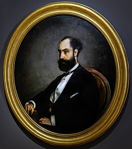 Portrait of Joaquim Ribera i Cirera by Romà Ribera i Cirera (1872)