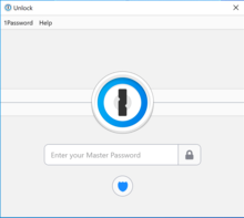 Description de l'image 1Password for Windows screenshot 01 Lock screen.png.