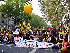 Manifestation du 2 octobre 2010 à Paris.