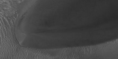 Close view of one large dune from the same location, as seen by HiRISE under HiWish program