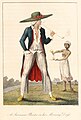 Image 23A Dutch plantation owner and female slave from William Blake's illustrations of the work of John Gabriel Stedman, published in 1792–1794. (from History of Suriname)