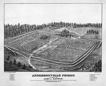 Andersonville Prison, by John L. Ransom (restored by Jujutacular)
