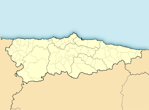 Degaña ubicada en Asturias