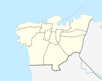 Map of Beirut with mark showing location of the Hippodrome