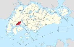 Location of Boon Lay in Singapore