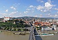 Bratislava Castle and St. Martin's Cathedral, as seen from Most SNP