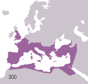 Mapa s pregledom teritorijalnog obuhvata Istočnog Rimskog Carstva