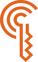 An orange key-like logo representing the Car Connectivity Consortium's (CCC) Digital Key.