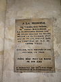 Plaque commémorative.