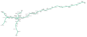 Voir la carte de la ligne.