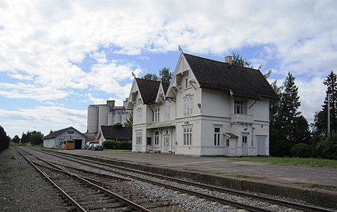Flisa station on the Solørbanen railway