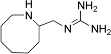 Skeletal formula of guanazodine