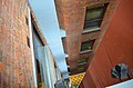 View from level 5 of the Lombard building looking down the atrium to the basement.