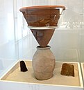 Crystallisation funnel with syrup pot, from a medieval sugar mill in Cyprus (15th century)