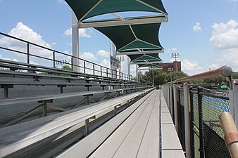 Tennis Courts – View of the grandstands