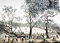Image 39Cricket match at the Melbourne Cricket Ground, 1860s (from Culture of Australia)