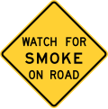 W17-14T Watch for smoke on road