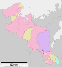 経ヶ岬の位置（京都府内）